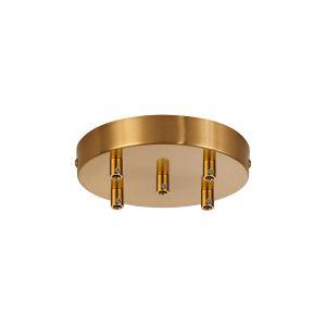 Briciole 5 Hole 15cm Canopy/Ceiling Rose Kit Brass