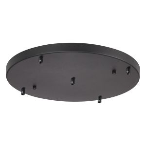 Briciole 5 Hole 40cm Canopy/Ceiling Rose Kit Satin Black