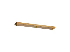 Briciole 3 Hole 700 x 100mm Canopy/Ceiling Rose Kit Brass