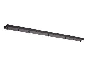 Briciole 5 Hole 1100 x 100mm Canopy/Ceiling Rose Kit Satin Black