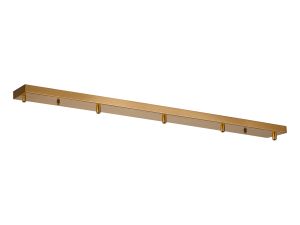 Briciole 5 Hole 1100 x 100mm Canopy/Ceiling Rose Kit Brass