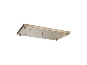 Briciole 5 Hole 550mm x 320mm Canopy/Ceiling Rose Kit Satin Nickel