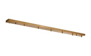 Briciole 7 Hole 1400mm x 100mm Canopy/Ceiling Rose Kit Brass