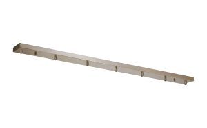 Briciole 7 Hole 1400mm x 100mm Canopy/Ceiling Rose Kit Satin Nickel