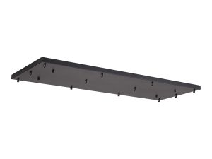 Briciole 12 Hole 1100mm x 400mm Canopy/Ceiling Rose Kit Satin Black