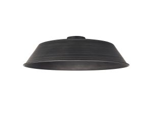 Briciole Round 35cm Lampshade With Angled Sides, Aged Pewter