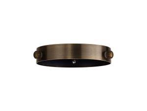Briciole 100mm Collar Ring c/w 3 Screws, Antique Brass
