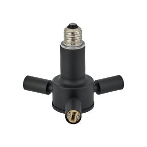 Briciole 1 to 3 E27 To G9 Converter Satin Black Lampholders