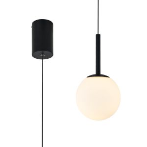 Puebla Pendant, 9W LED, 3000K, 630lm, Black, 3yrs Warranty