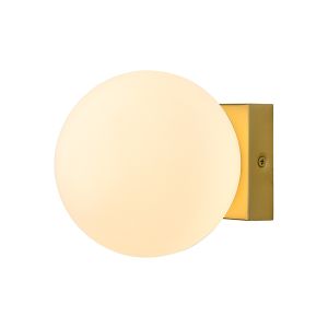 Puebla Ceiling/Wall Light, 6W LED, 3000K, 420lm, Satin Gold, 3yrs Warranty