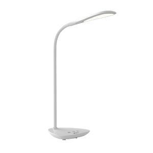 Reading Touch Dimmable / Rechargable USB Charging Cable Included / Adjustable Table Lamp 3.5W LED 2700-6500K,250lm,White,3yrs Warranty