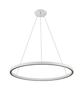 Riumar Ring Pendant 92cm 60W+20W LED, 3 Way Relay, 3000K, 5800lm, White, 3yrs Warranty