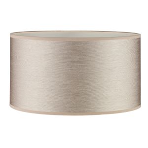 Puscan E27 Taupe Cotton 40cm Drum Shade (Shade Only)