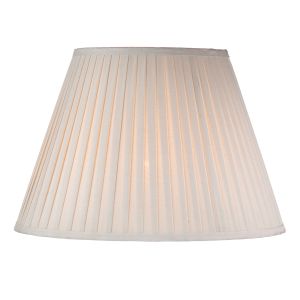Puscan E27 Taupe Cotton Tapered 43cm Drum Shade (Shade Only)