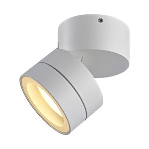 Saler Adjustable Dimmable Ceiling Spotlight/Wall Light, 1 Light, With Replaceable 12W LEDs, 3000K, White, IP65, 2yrs Warranty