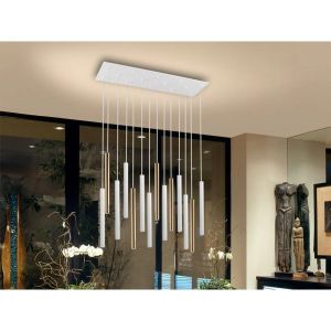 Varas Chandelier LED 13 lamp 70W 3000K (warm white) Gold/White Dimmable