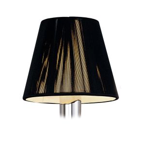 Clip On Silk String Shade Black 80/130mm x 110mm