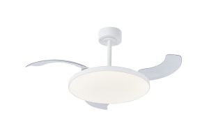 Slim Fan 50cm 50W LED Dimmable Ceiling Light With Built-In 30W DC Fan, 2700-5000K Remote Control, 3500lm, White, 5yrs Warranty