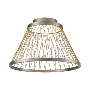 Spider 50cm Ceiling Light, 43W LED, 3000K, 2800lm, Matt Brushed Grey/Brown, 3yrs Warranty