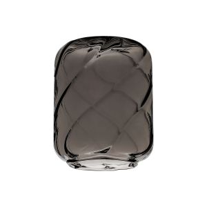 Erdi 13x16cm Twisted Cylinder (B) Smoke Glass Shade