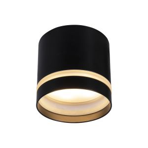 Split 8.4cm Spotlight Round, 1 Light GX53 (Max 12W, Not Included), Black