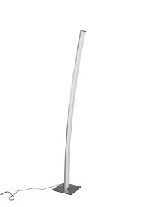 Surf Floor Lamp 23W LED Satin Nickel / Polished Chrome 3000K, 1590lm, Touch Dimmer 3yrs Warranty