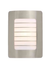 Stanley SXLS29318SE Aragon Outdoor IP44 Rectangular Wall Light Stainless Steel Finish 1xE27