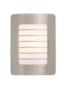 Stanley SXLS29318SE Arupn Outdoor IP44 Rectangular Wall Light Stainless Steel Finish 1xE27