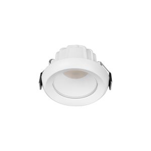 Tampa Recessed Spotlight, 8W LED, 2700/3200/4000K CCT, 800lm, White, IP65, Cut Out 70mm, Driver Not Included, 3yrs Warranty