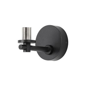 Gana Short Arm Wall Light (FRAME ONLY), 1 Light G9, IP44, Satin Black