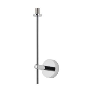 Gana Tall Arm Wall Light (FRAME ONLY), 1 Light G9, IP44, Polished Chrome