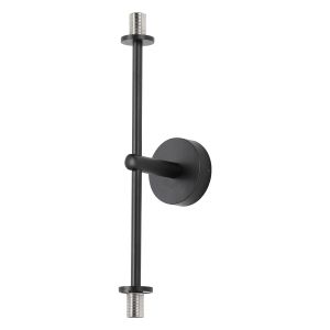 Gana Tall Arm Wall Light (FRAME ONLY), 2 Light G9, IP44, Satin Black