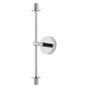 Gana Tall Arm Wall Light (FRAME ONLY), 2 Light G9, IP44, Polished Chrome