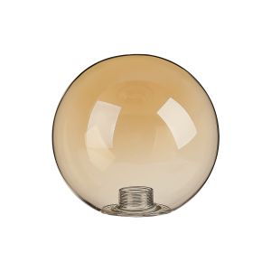 Gana 12cm Smooth Round Glass Shade (A), Amber