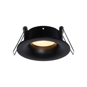 Tavira Recessed Spotlight 8.5cm Round, GU10 (Max 12W), IP54, Cut Out 68mm, Black