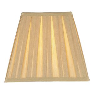 Taylor E14 Gold Faux Silk Tapered 22cm Square Shade (Shade Only)