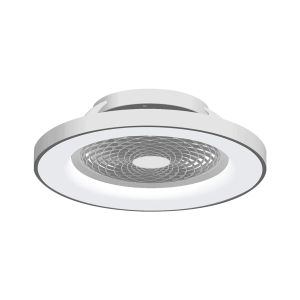 Tibet 70W LED Dimmable Ceiling Light With Built-In 35W DC Fan, c/w Remote Control, APP & Alexa/Google Voice Control, 3900lm, Silver, 5yrs Warranty
