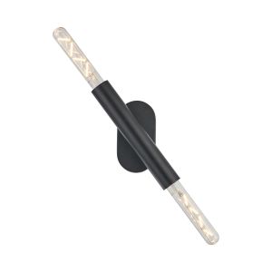 Vienta 2 Light Adjustable Ceiling/Wall E27, Satin Black, Lamps Not Included,
