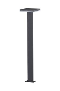 Tignes Pillar Lamp, 10W LED, 3000K, 700lm, IP54, Anthracite, 3yrs Warranty