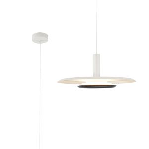 Tina 56cm Pendant, 24W LED, 3000K, 1060lm, White/Black, 3yrs Warranty