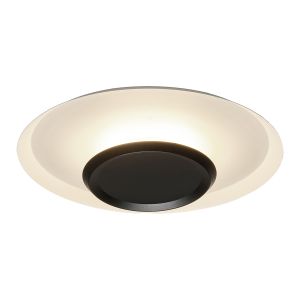 Tina 56cm Ceiling Light, 24W LED, 3000K, 1060lm, White/Black, 3yrs Warranty