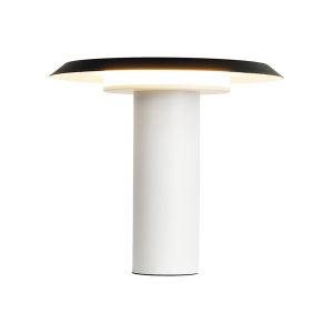Tina 24.5cm Table Lamp, 12W LED, 3000K, 560lm, White/Black, 3yrs Warranty