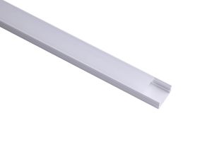 Tiras 2m, 17 x 8.5mm White Aluminium Profile With Diffuser, 4 x Mounting Brackets, 2 x End Caps, 2 x End Caps With Hole, 3yrs Warranty