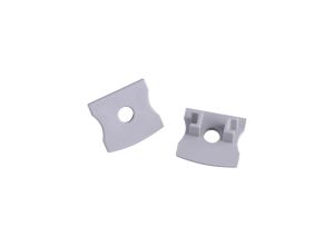 Tiras 17.3 x 15.7mm Grey Profile End Cap With Hole (1pc) for M7394, 3yrs Warranty