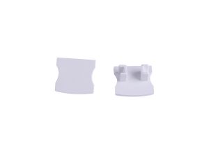 Tiras 17.3 x 15.7mm White Profile End Cap Without Hole (1pc) for M7392, 3yrs Warranty