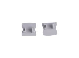 Tiras 17.3 x 15.7mm Grey Profile End Cap Without Hole (1pc) for M7394, 3yrs Warranty
