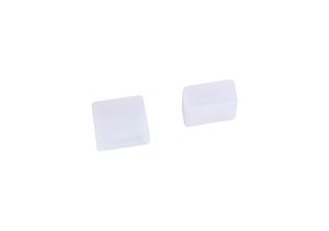 Tiras Silicone End Cap White With 2 Holes, 3yrs Warranty