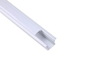 Tiras 2m, 17 x 15.3mm Recessed Aluminium Profile With Diffuser, 4 x Mounting Brackets, 2 x End Caps, 2 x End Caps With Hole,3yrs Warranty