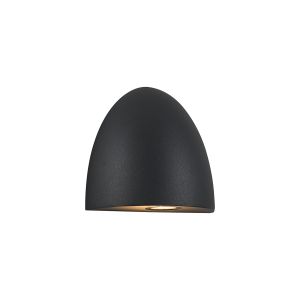 Centa Domed 24V DC Wall Light, 3W LED, 3000K, c/w 2m Fly Lead 2 x 0.75mm² PVC Cable, Male Connection, IP44, Anthracite, 3yrs Warranty