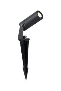 Centa 24V DC Spotlight, 2 in 1 Ground Spike/Fixed Base, 3W LED, 3000K, c/w 1m Cable, Male Connection, IP65, Anthracite, 3yrs Warranty